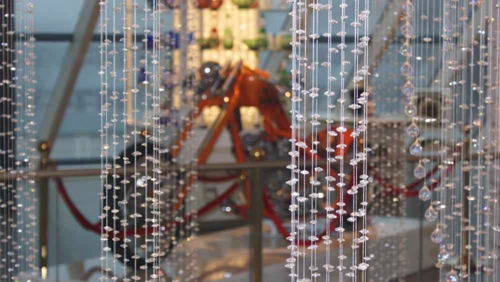 Elite chandelier-spiral for shopping center