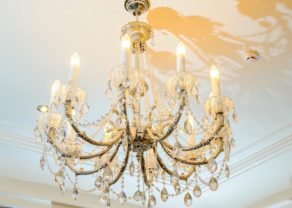 Classic bronze chandelier