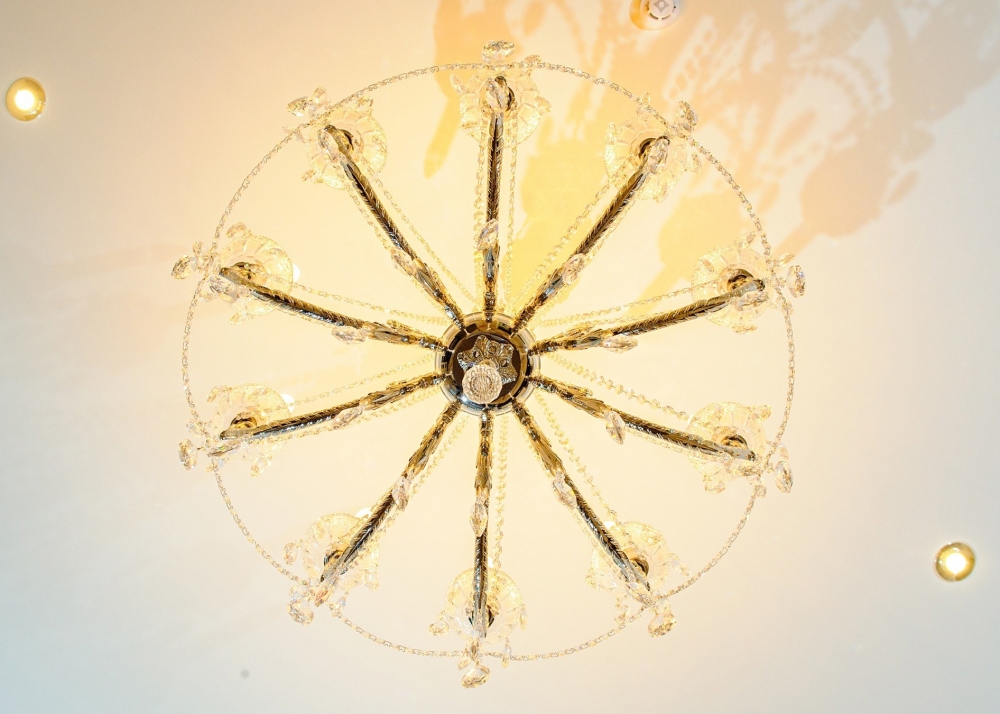 Classic bronze chandelier