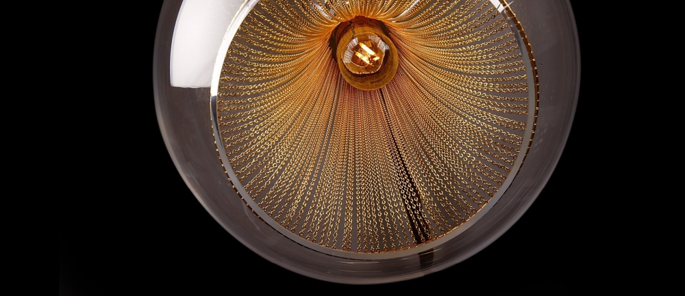 Glass chandelier-ball  «Nature 24»