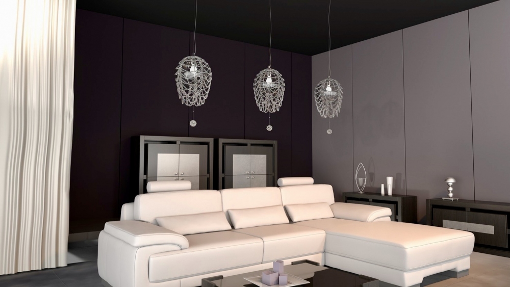 Modern chandeliers with crystal beads «Nature 27»