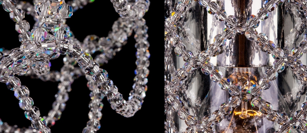 Modern chandeliers with crystal beads «Nature 27»